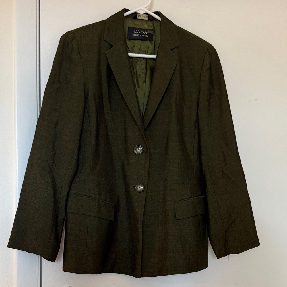 Dana Buchman Olive Green Women's Blazer